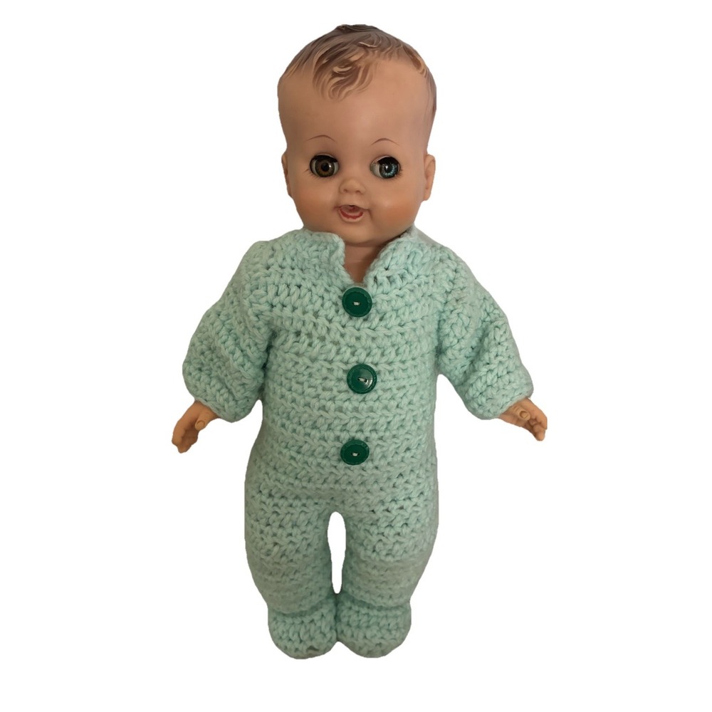 Vintage‎ Madame Alexander Drink Wet Boy Doll 1950s Molded Hair 13" *flaw
